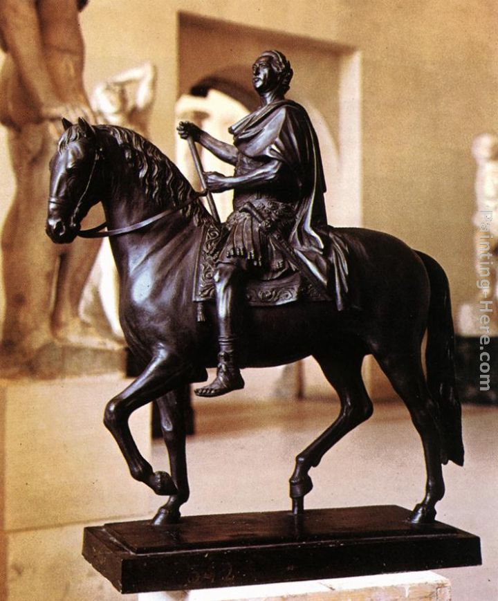 Equestrian statue of Louis XV painting - Edme Bouchardon Equestrian statue of Louis XV art painting